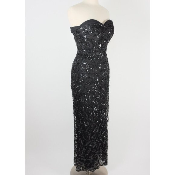 Ralph Lauren Purple Label Dresses & Skirts - Ralph Lauren Purple Label Collection dress sz 4 gown black sequin strapless